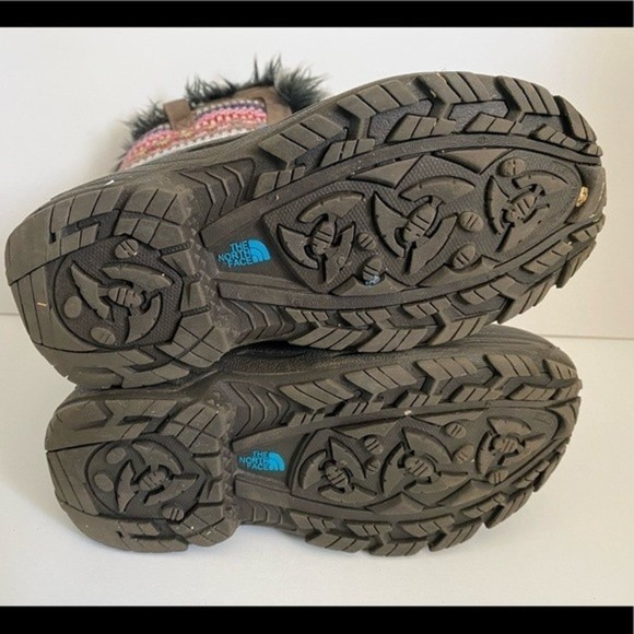 The North Face Shellista Girls faux fur lined multicolor heat‎ seeker boot Sz 4 - Picture 10 of 10